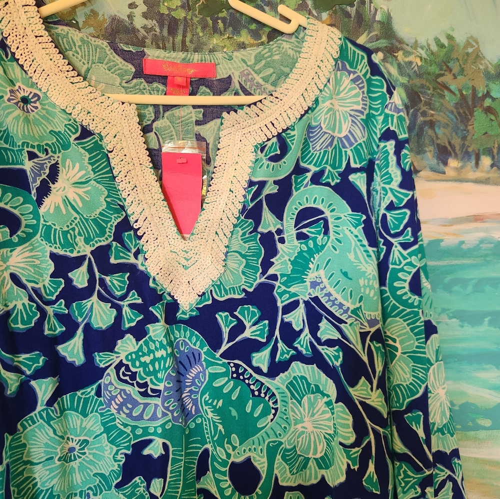 Lilly Pulitzer Renato Tunic New with tags Gorgeous Lilly Top! $178 Retail!! - Picture 16 of 16